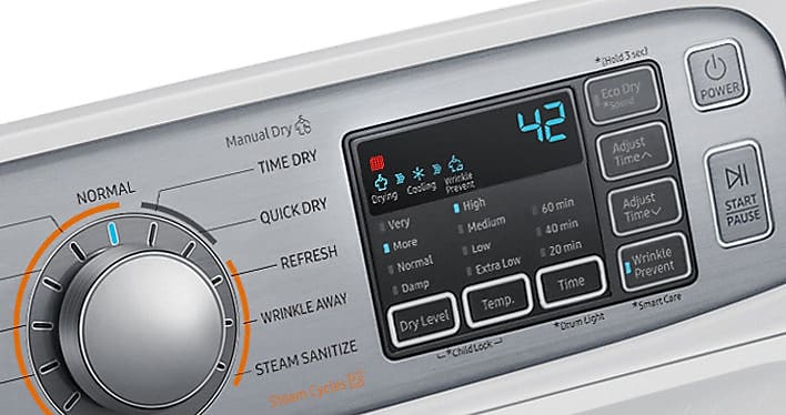 Samsung DV45H7000GW 7 Options