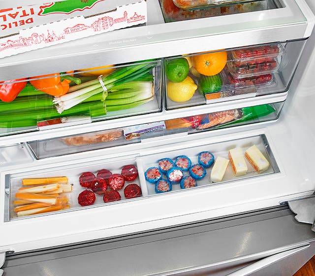 Whirlpool WRF993FIFM Full-Width Deli Drawer with Temperature Controls