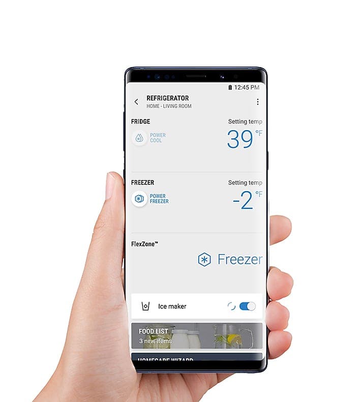Samsung RF28R7351SG Wi-Fi and Bixby Enabled