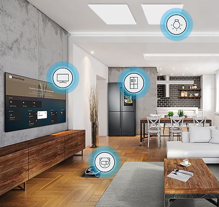 Samsung Electronics QN65Q800TAFXZA Control your home with SmartThings