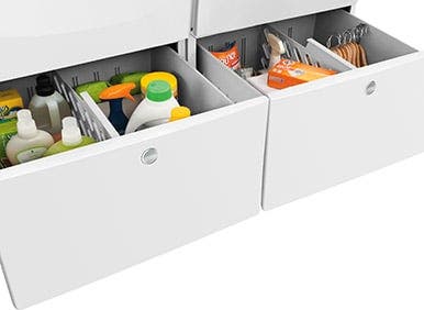 Electrolux EPWD157SIW Store your laundry products out-of-sight