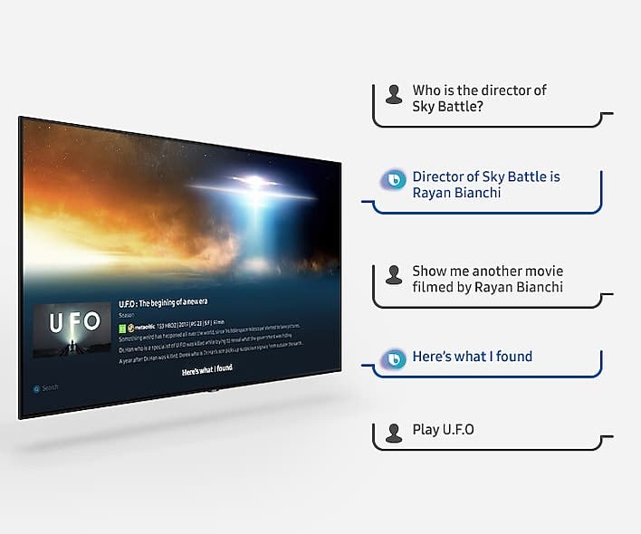 Samsung Electronics QN82Q90RAFXZA Use your voice