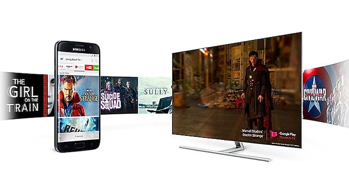Samsung Electronics QN88Q9FAMFXZA Turn your phone into a remote