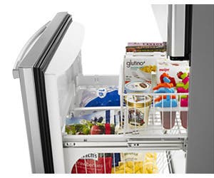 Amana ABB1924BRM Glide Out Wire Lower Freezer Basket With Quick Split Organizer