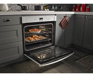 Amana AEC6540KFB Installs Over The Wall Oven