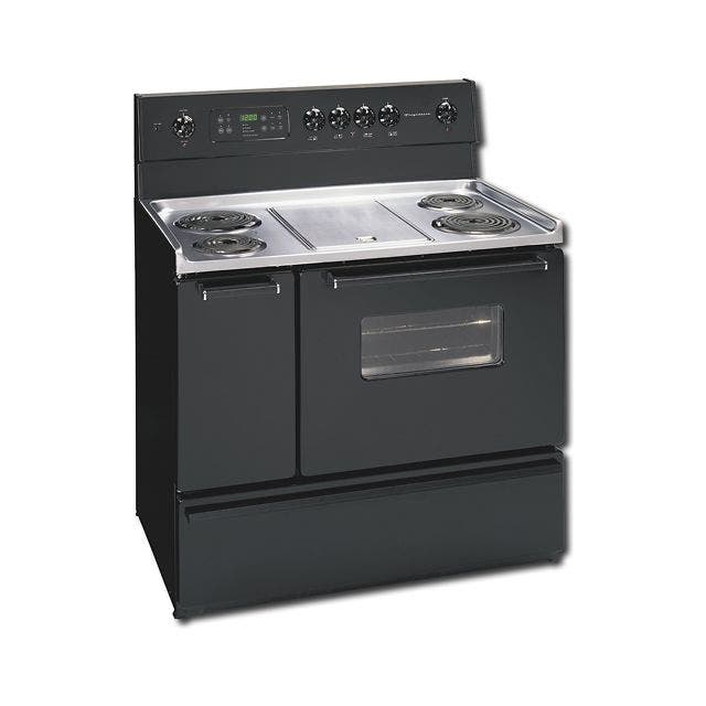 Frigidaire FEF455BB Black With Chrome Cooktop