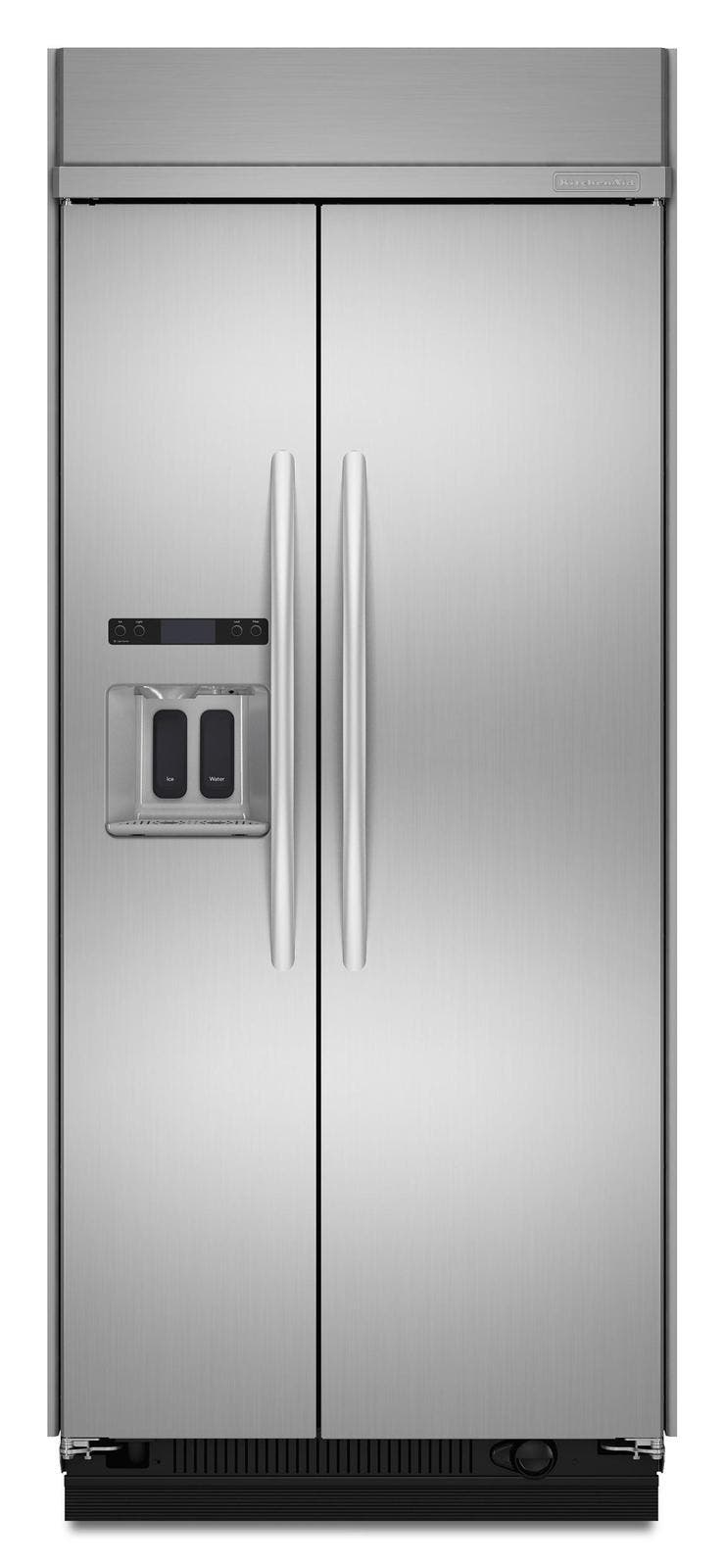KitchenAid KSSC36QTS 36" Built-in Side by Side Refrigerator