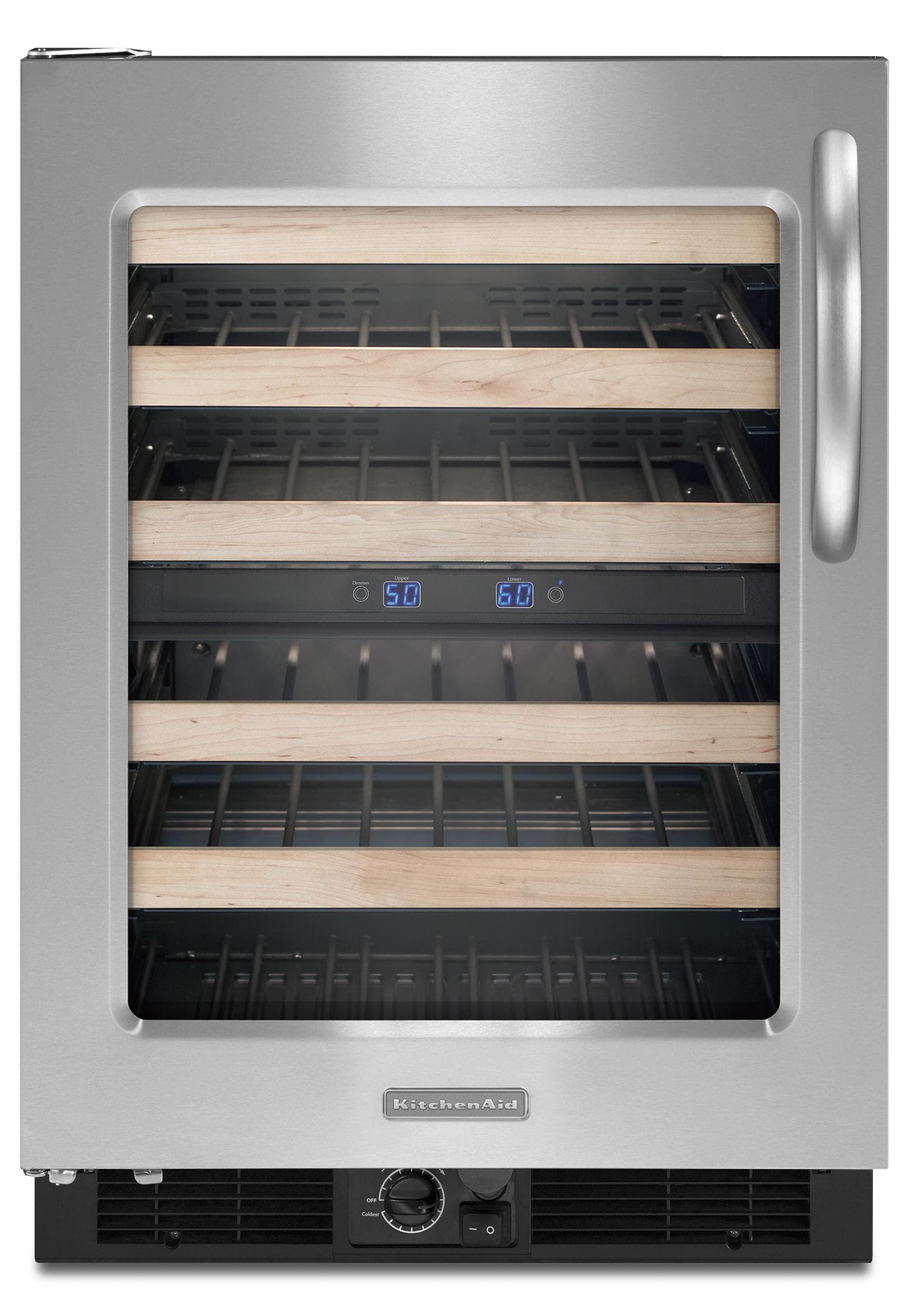 KitchenAid KUWS24LSBS Left-Swing Door/Black-on-Stainless