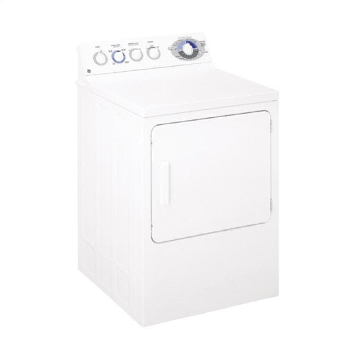 GE DLSR483GEWW White