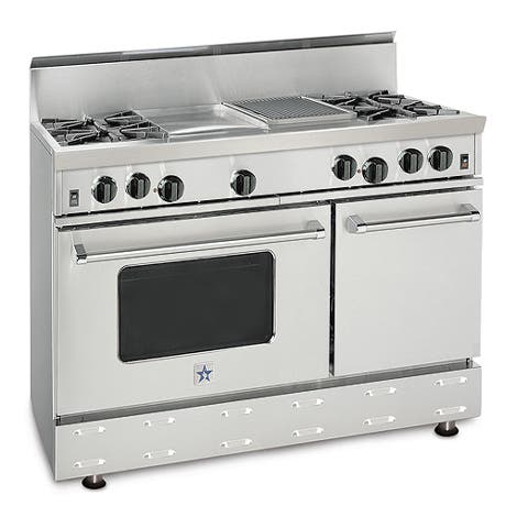 Bluestar RNB484GCBSS 4 Burners/ 12 Inch Griddle/ 12 Inch Charbroiler