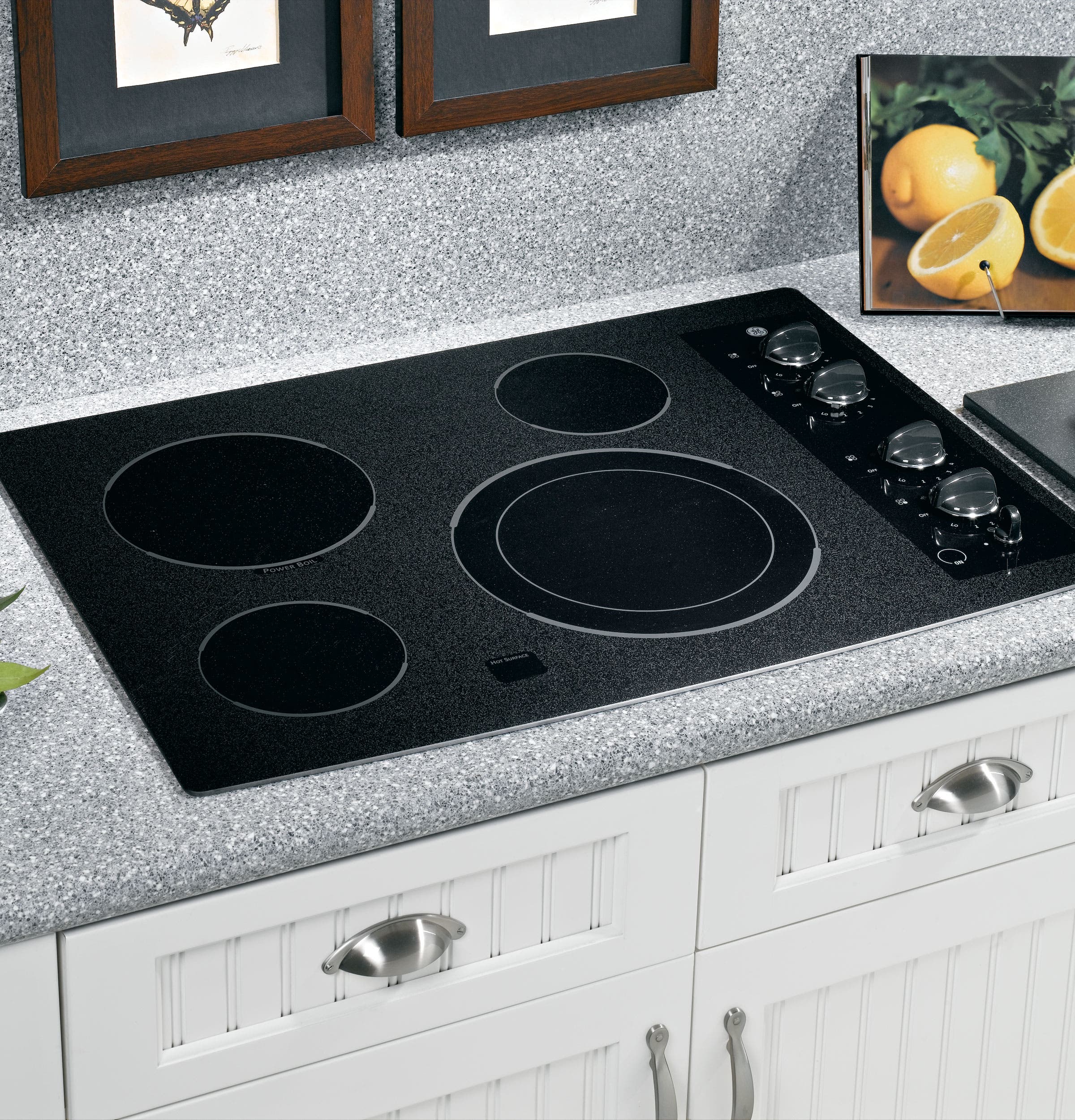 GE JP356BMBB Black Surface with Black Accents