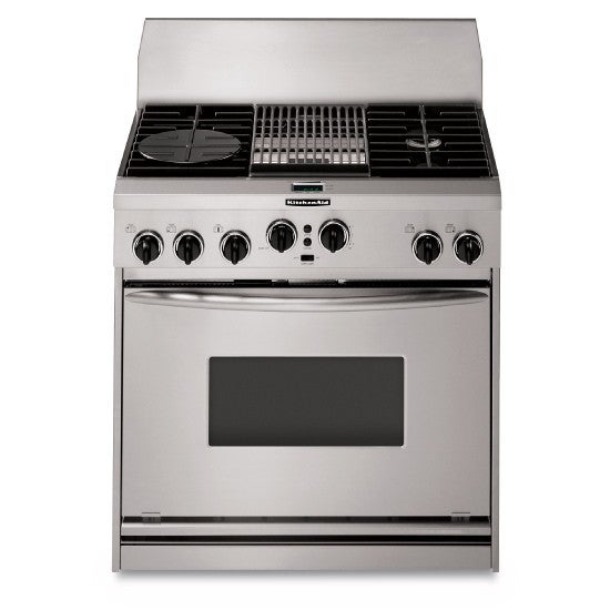 KitchenAid KDRP462LSS 36" ProStyle Dual Fuel Range with 4 Burners