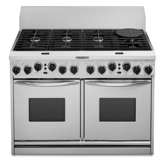 KitchenAid KDRP487MSS 48" ProStyle Dual Fuel Range with 615,000, 26,000 BTU Burners & 224