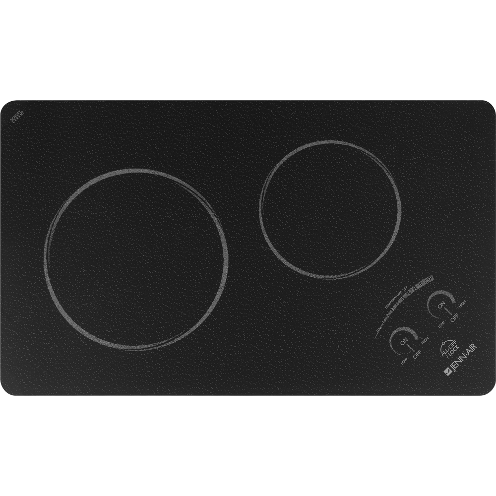 Jenn Air JEC6288AAB 15" Smoothtop Electric Cooktop with 2 Radiant