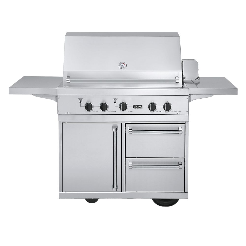 Viking BQC410T1SS 41 Inch Grill Cart Plesser's Appliances