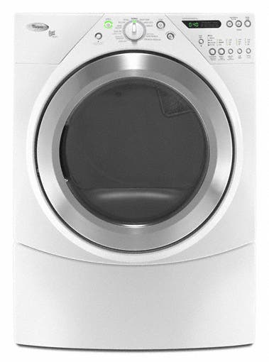 Whirlpool WED9600TW White with Brushed Chrome Accents