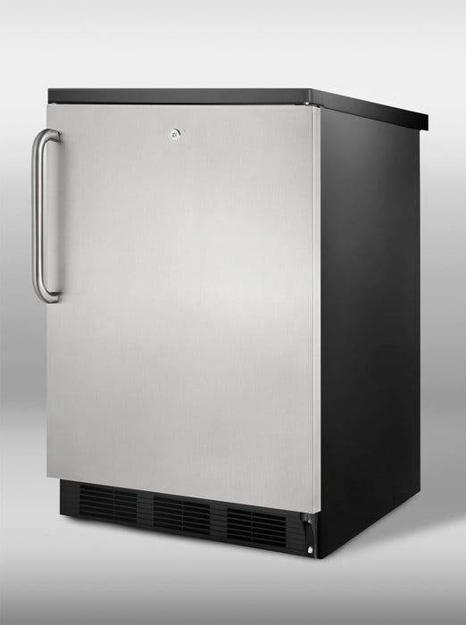 Summit FF7LBLSSTB Stainless Door with Pro Handle