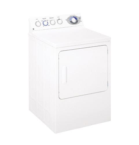 GE DLSR483EEWW White