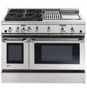 48" Dual-Fuel Professional Range with 4 Burners, Grill, and Griddle