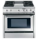 36" Dual-Fuel Professional Range with 4 Burners and Griddle