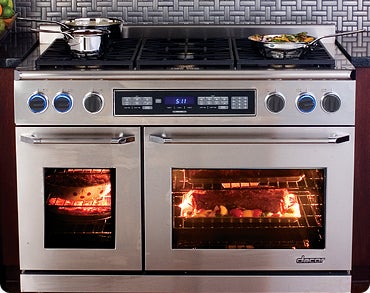 Dacor ER48DSCHLP 48 Inch Freestanding Dual Fuel Range with 6 Sealed Gas ...