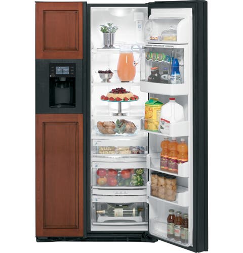 GE PSH25PGWBV Black Dispenser; Custom Panels Required