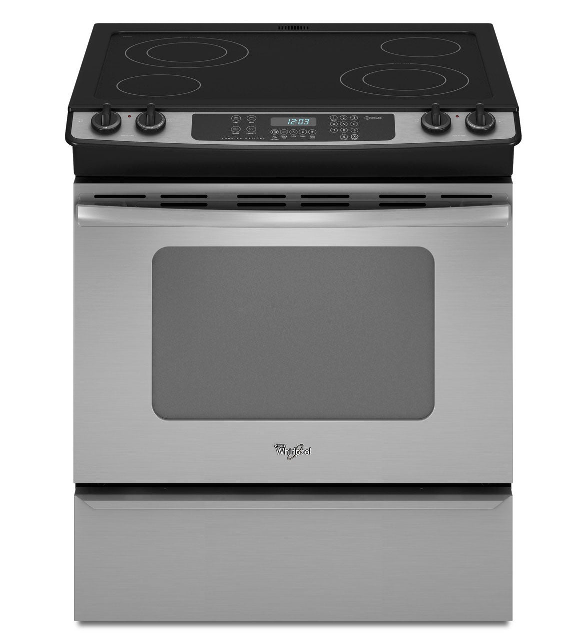 Whirlpool GY397LXUS 30" Slidein Electric Range with SelfClean