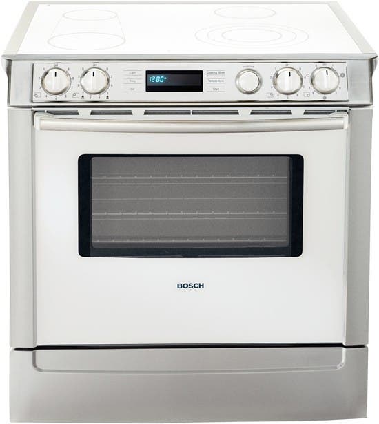 Bosch HEI7132U White with Stainless Steel Trim