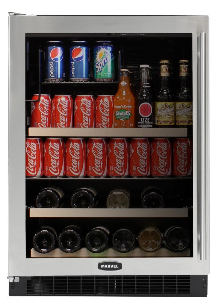 Marvel 6BARMBSGL Stainless Steel Frame Glass Door