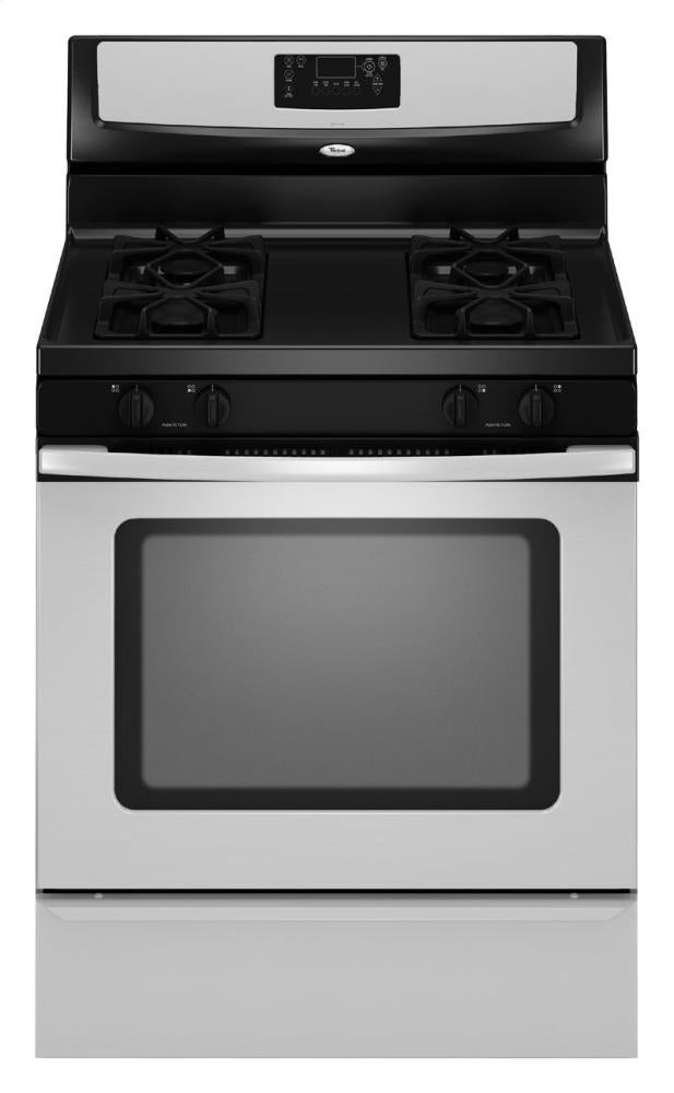 Whirlpool WFG361LVS 30" Freestanding Gas Range with 4 Sealed Burners