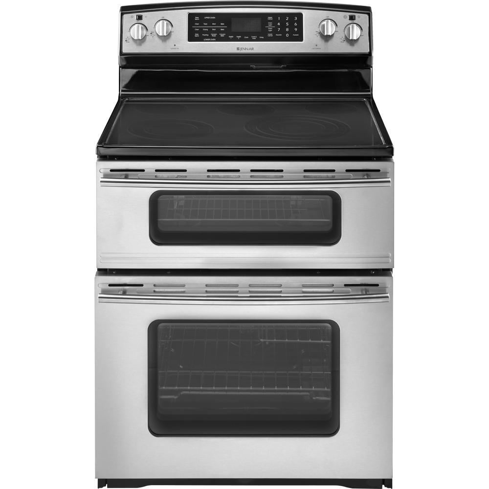 Jenn Air JER8895BAS 30" Freestanding Electric Double Oven Range