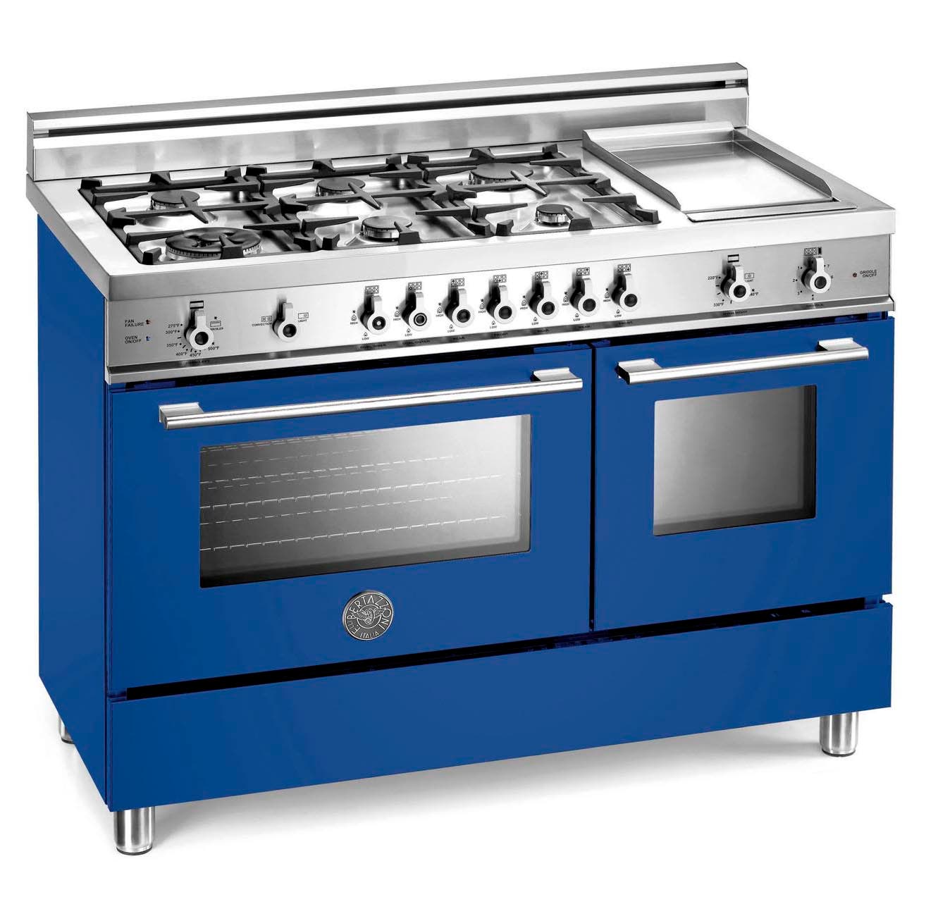 Bertazzoni X486GGGVBL Blue, Natural Gas