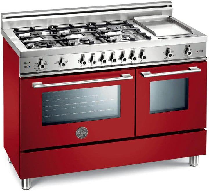 Bertazzoni X486GGGVRO Red, Natural Gas