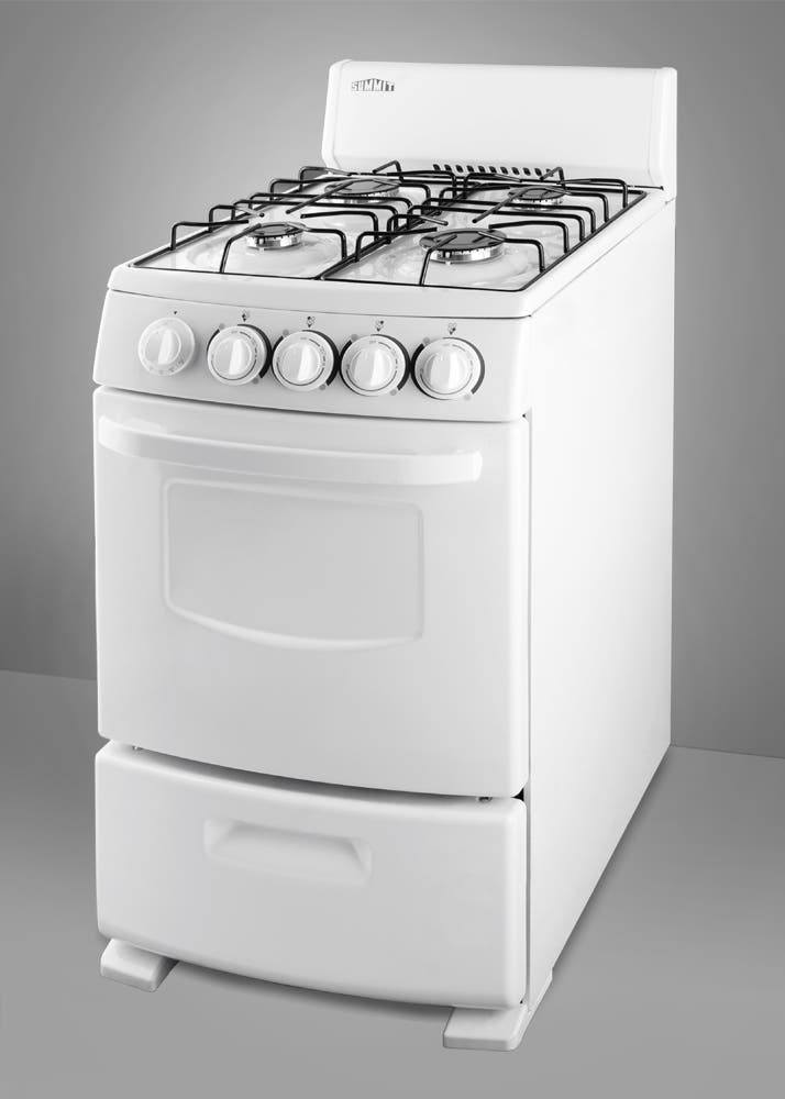 Summit R200W 20" Freestanding Gas Range