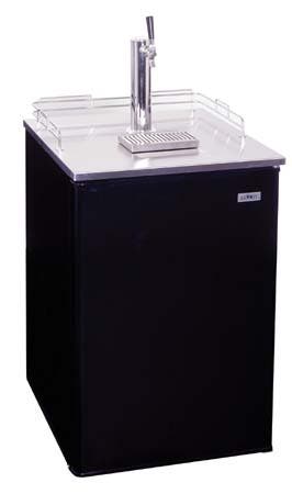 Summit SBC500BST Black with Stainless Steel Top