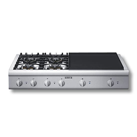 Thermador PCD484EE 4 Burners and 24" Electric Griddle