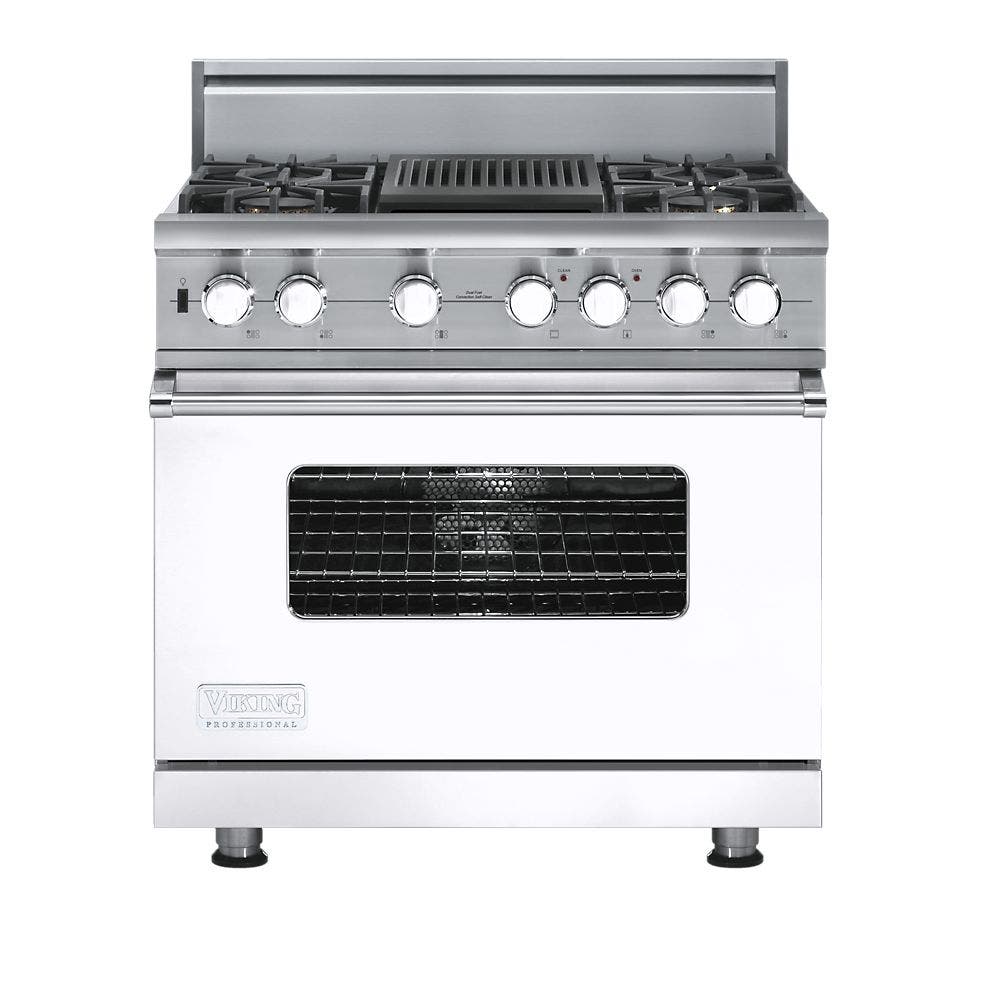 Viking VDSC5364QWH White, Natural Gas