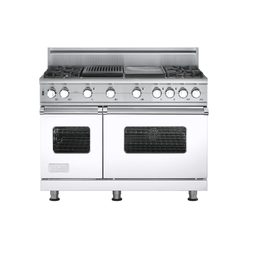Viking VGSC5484GQWH 48 Inch ProStyle Gas Range with 4 VSH Pro Sealed
