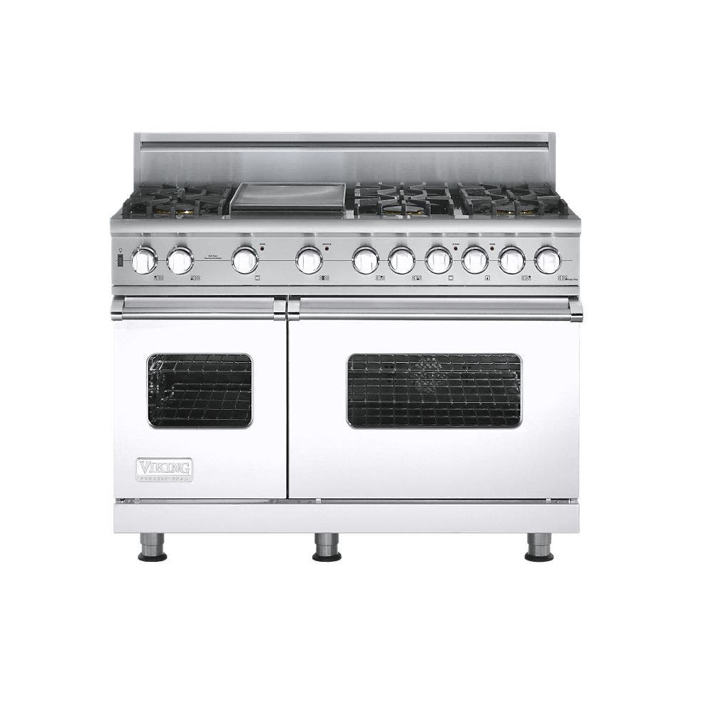 Viking VGSC5486GWH White,  Natural Gas