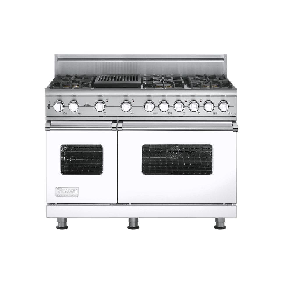 Viking VGSC5486QWH White,  Natural Gas