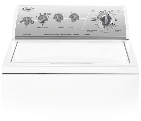 Whirlpool LSQ9549PW White with Silver Metallic Console