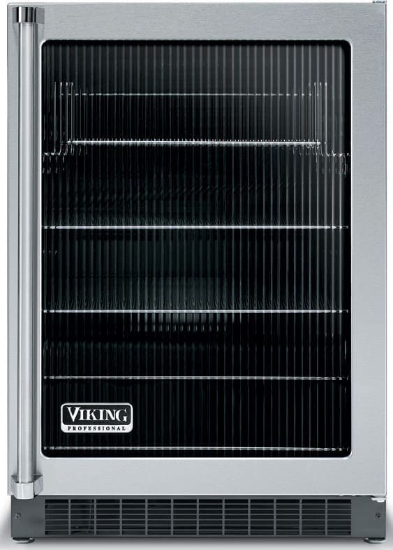 Viking VUAR144FSS Fluted Glass Door with Black Interior
