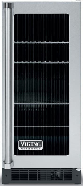 Viking VUAR154FSS Fluted Glass Door with Black Interior