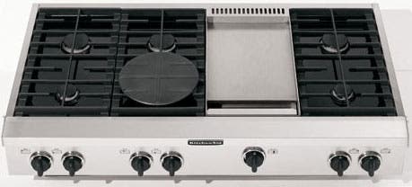 KitchenAid KGCP483KSS 6 Burners with Griddle