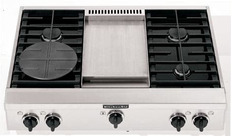 KitchenAid KGCP463KSS 4 Burners with Griddle