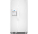 24.5 cu. ft. Side by Side Refrigerator with 4 Spillproof Glass Shelves, Gallon Door Storage, Humidity-Controlled Crisper and External Ice/Water Dispenser