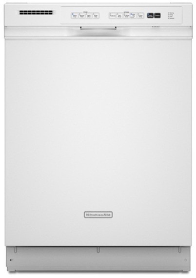 KitchenAid KUDS30IVWH Full Console Dishwasher Plesser's Appliances