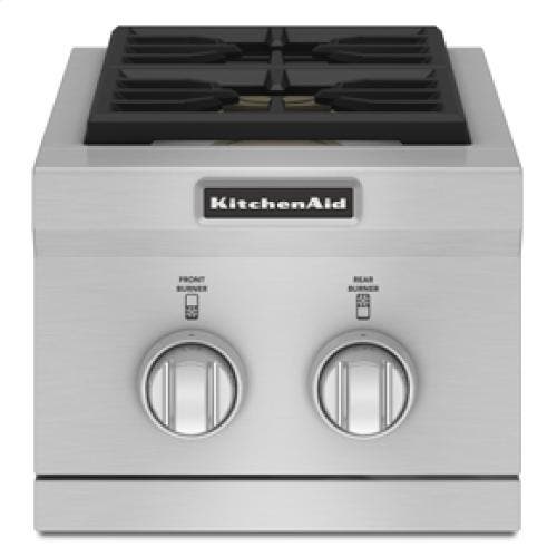 KitchenAid KBZU122TSS 17" Built-in Front-to-Back Side Burners