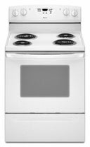 30 Inch Freestanding Electric Range with 4 Coil Elements, 4.8 cu. ft. Self-Clean Oven, Temp Assure Cooking System, Custom Broil, Storage Drawer and Easy Touch Electronic Oven Controls