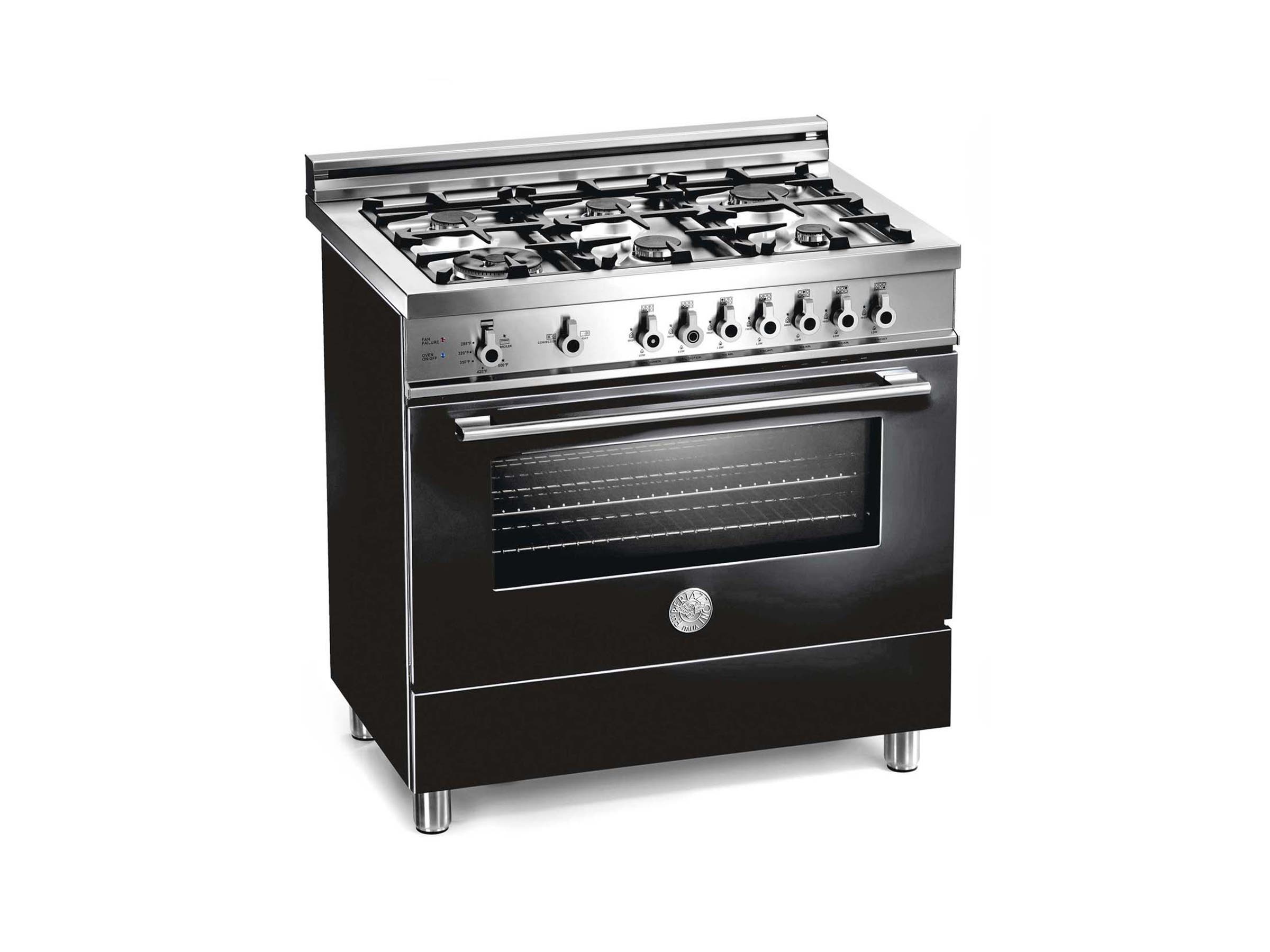 Bertazzoni X366GGVNE Black, Natural Gas